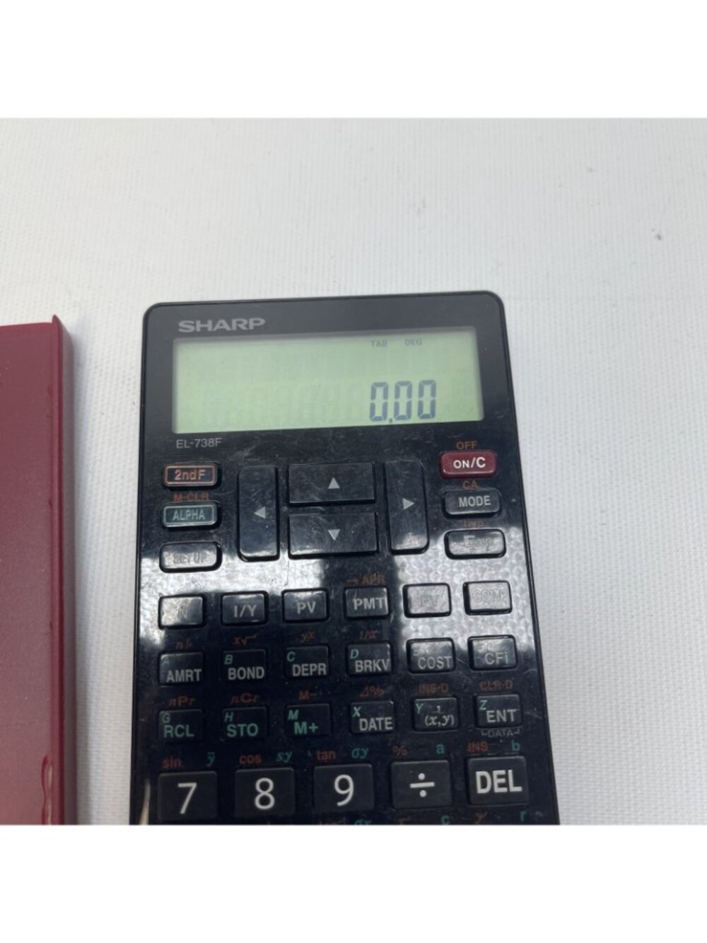 Sharp EL-738F Financial Calculator With Protective Case  Tested - Picture 2 of 9